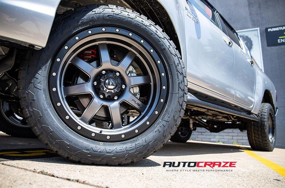 TOYOTA HILUX N80 4WD TROPHY MATTE ANTHRACITE WITH BLACK RING